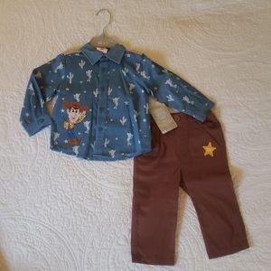 Disney Baby Toy Story 12-18 month pants and shirt